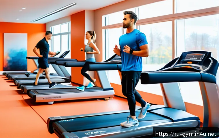 피트니스 경영사로서 브랜드 성장 전략 - A modern fitness club interior filled with diverse clients: a young man in sporty attire doing high-...